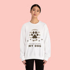 Life Is Better With My Dog Sweatshirt — Paw Print Crewneck for Dog Lovers