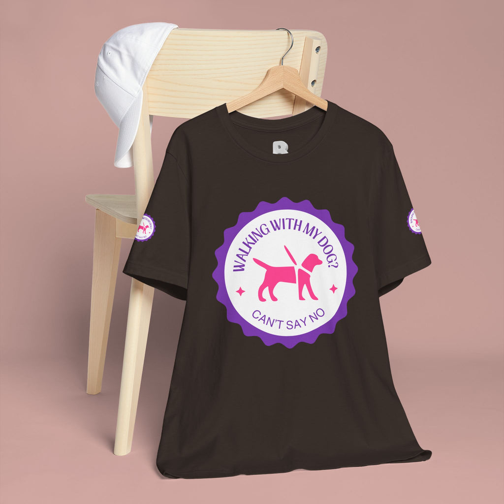 Walking With My Dogs T‑Shirt — "Can't Say No" Dog Lover Tee