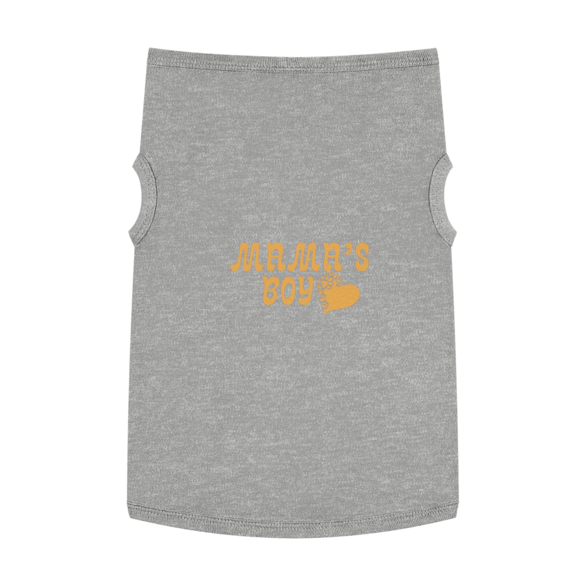 Pet Tank Top - "Mama's Boy" Retro Heart Dog/Cat Tee