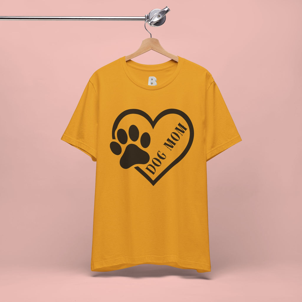Dog Mom Heart Paw T-Shirt