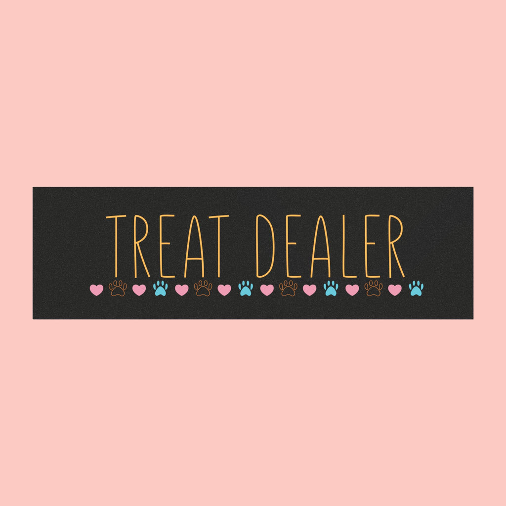 Car Magnet – “Threat Dealer” Paw Print Funny Pet Lover Magnet