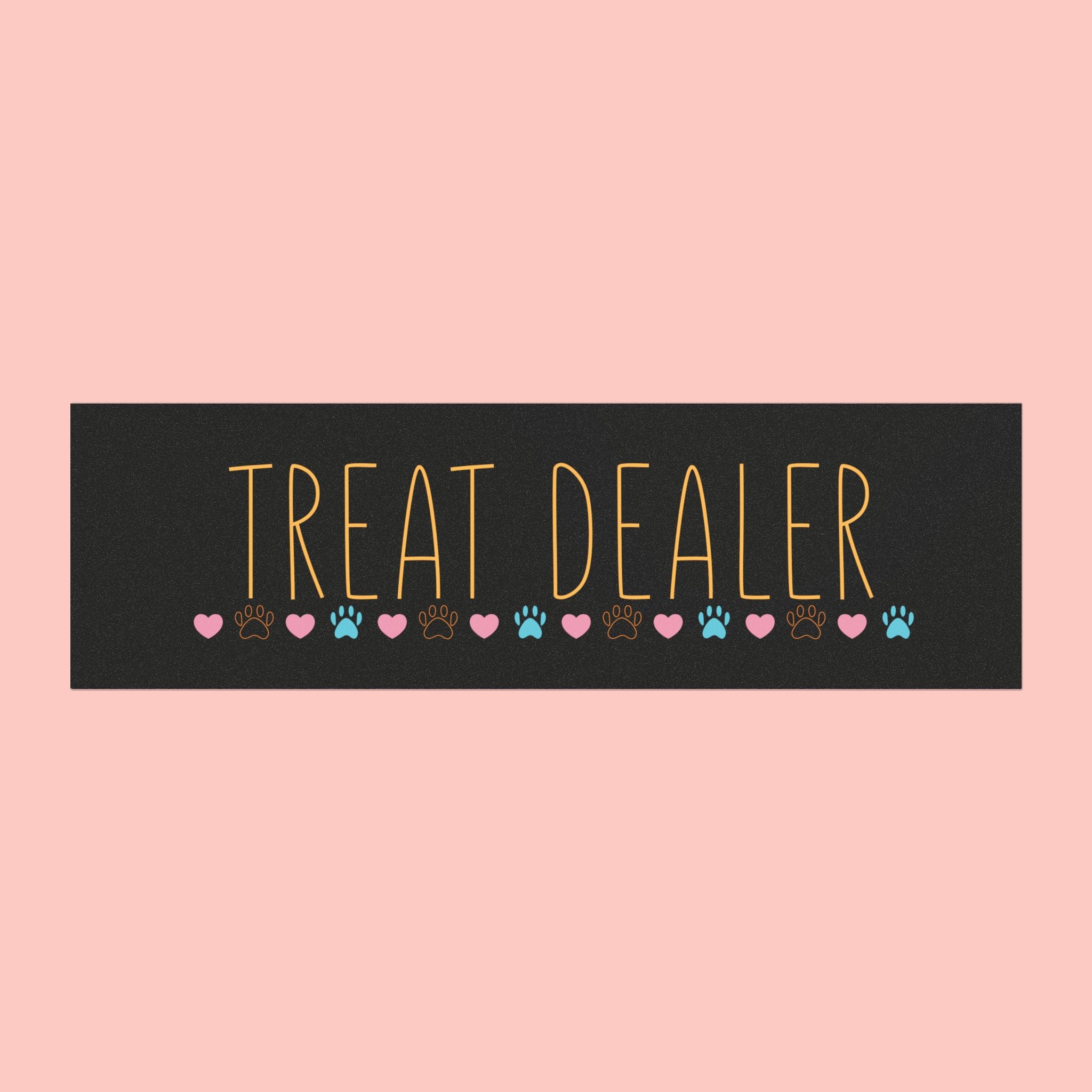 Car Magnet – “Threat Dealer” Paw Print Funny Pet Lover Magnet