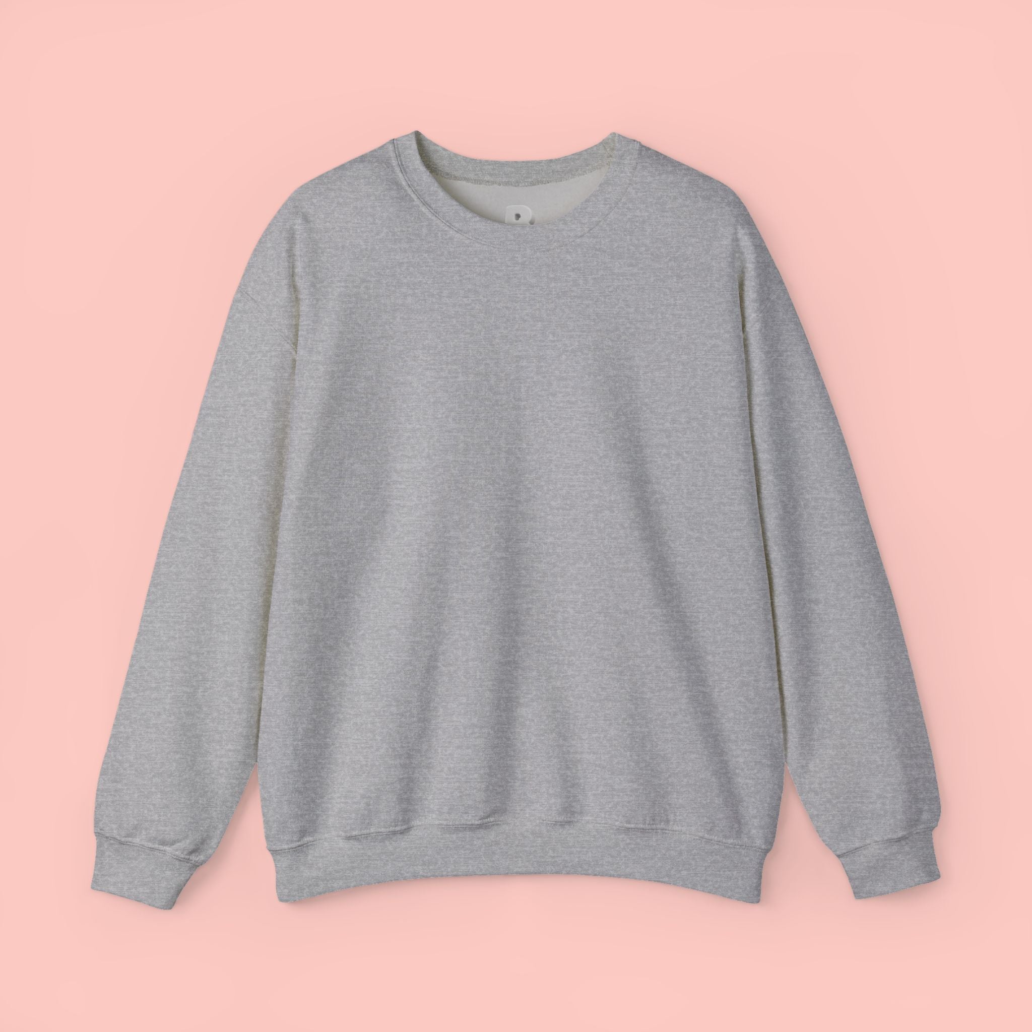 Dog Mom Crewneck Sweatshirt — Pink Minimalist Dog Outline