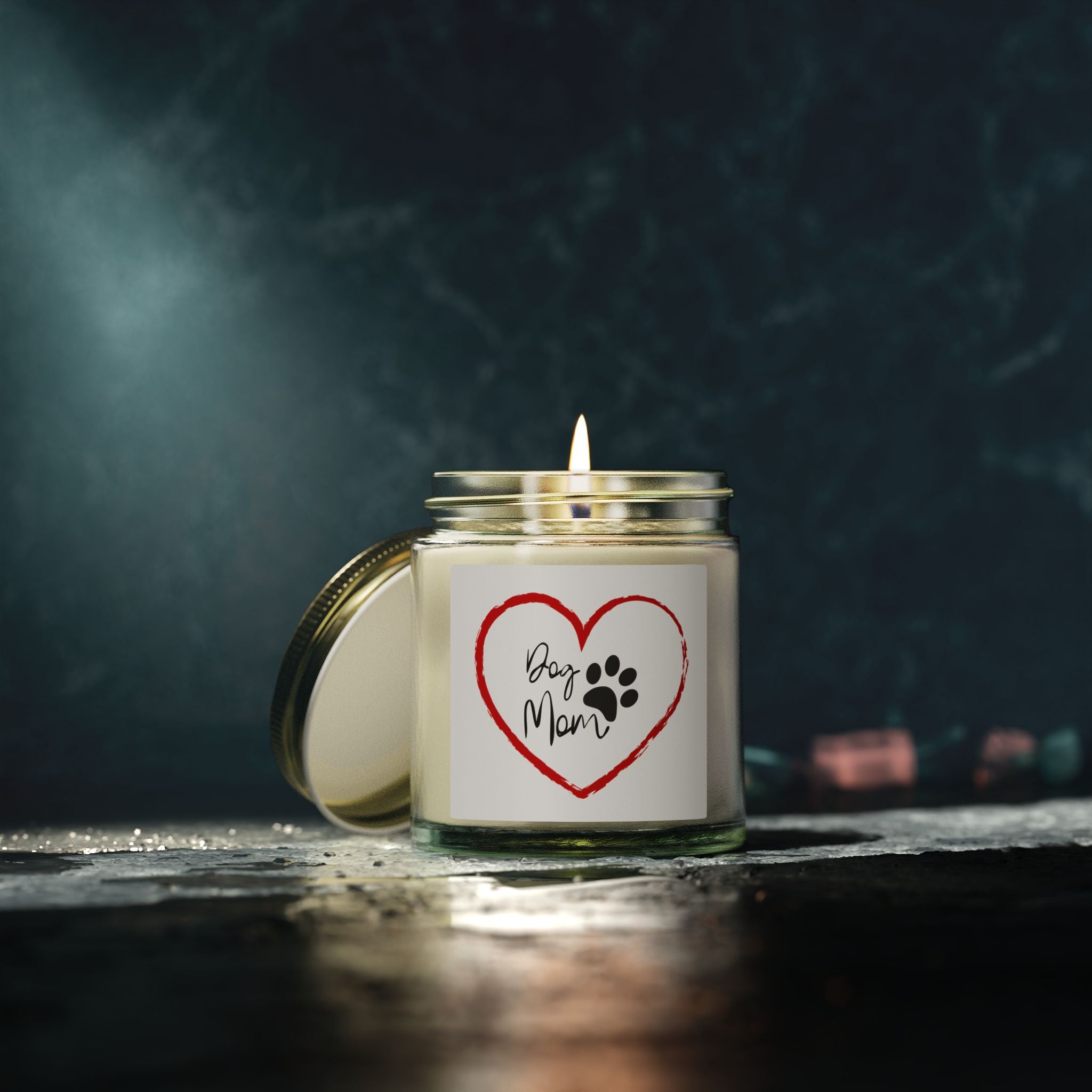 Dog Mom Soy Candle — Coconut Apricot Wax (4oz & 9oz)