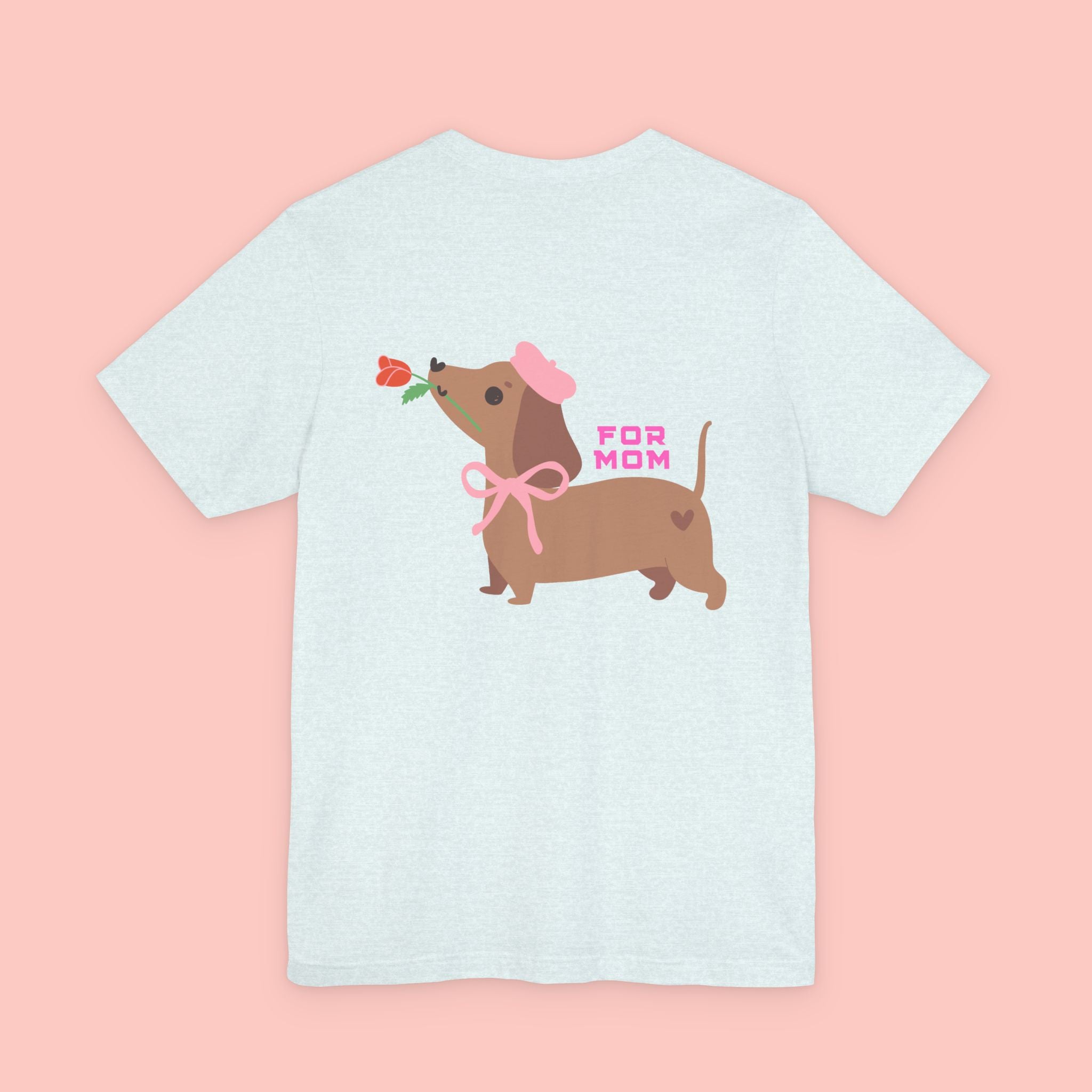 Dachshund Mother's Day Tee — 'For Mom' Cute Dog Graphic Shirt