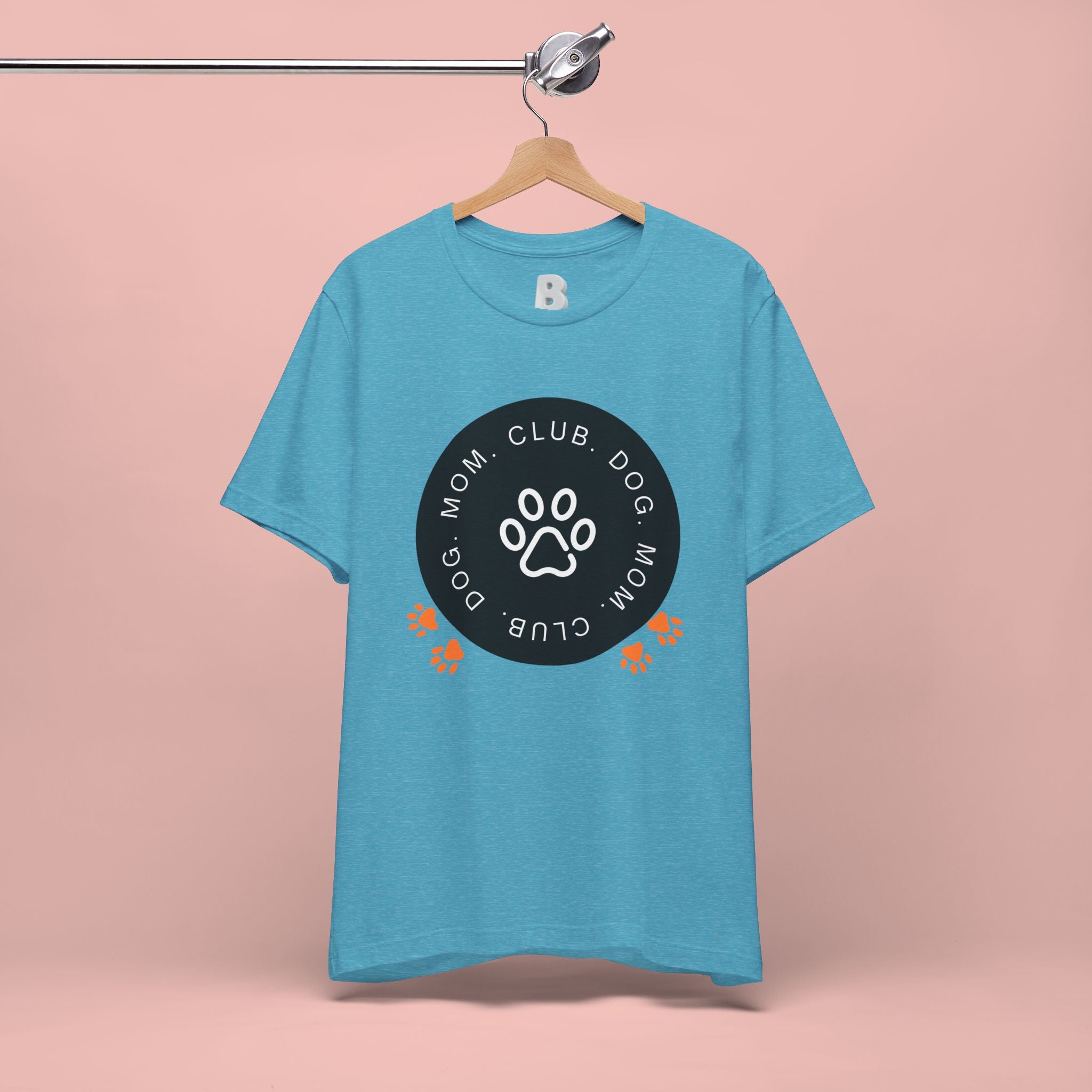 Dog Mom Club T-Shirt — Paw Print Graphic Tee for Pet Lovers