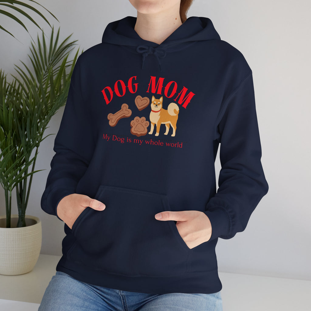 Dog Mom Hoodie – Cute Dog Paw & Bone Graphic Sweatshirt