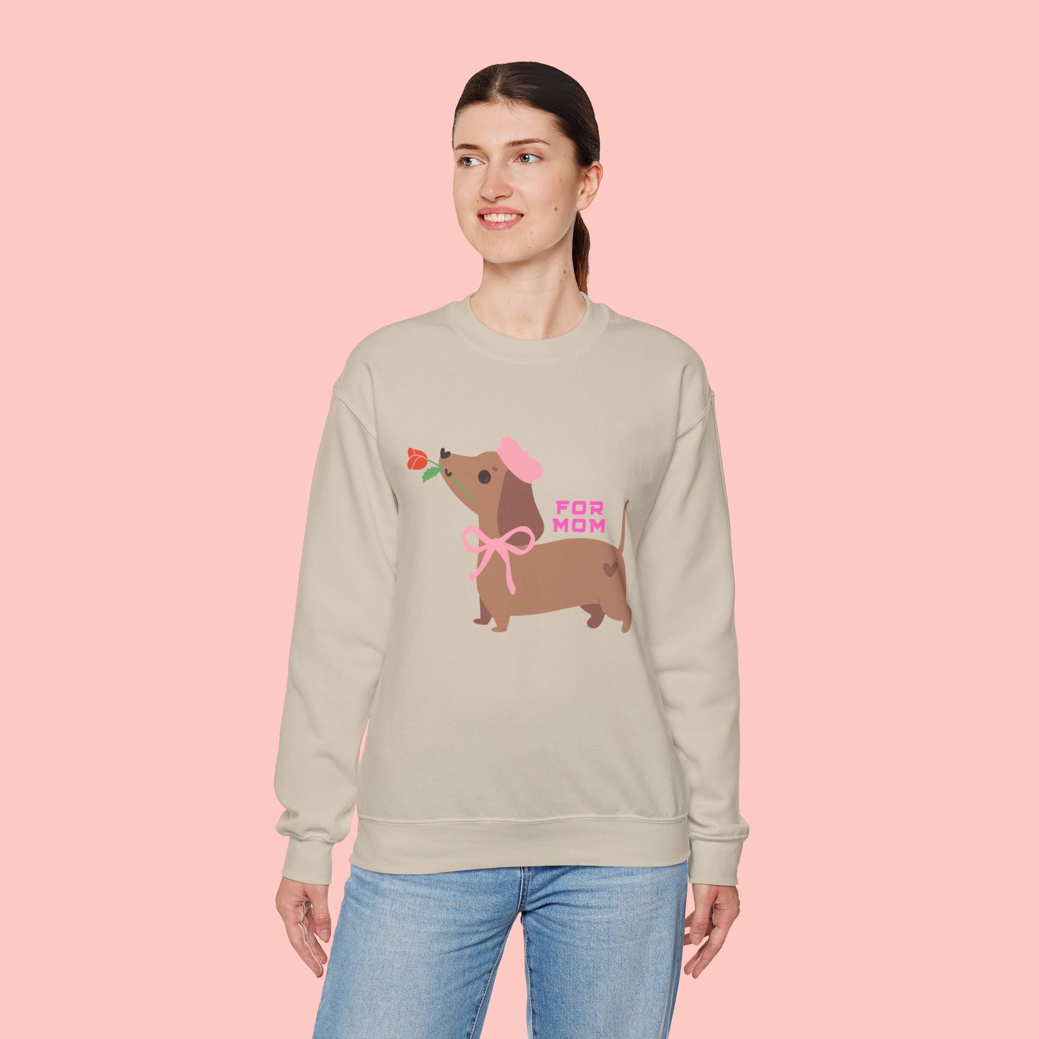 Dachshund 'For Mom' Crewneck Sweatshirt – Cute Dog Mom Gift