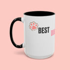 Dog Mom Coffee Mug — Best Dog Mom Ever Accent Ceramic Mug (11oz & 15oz)