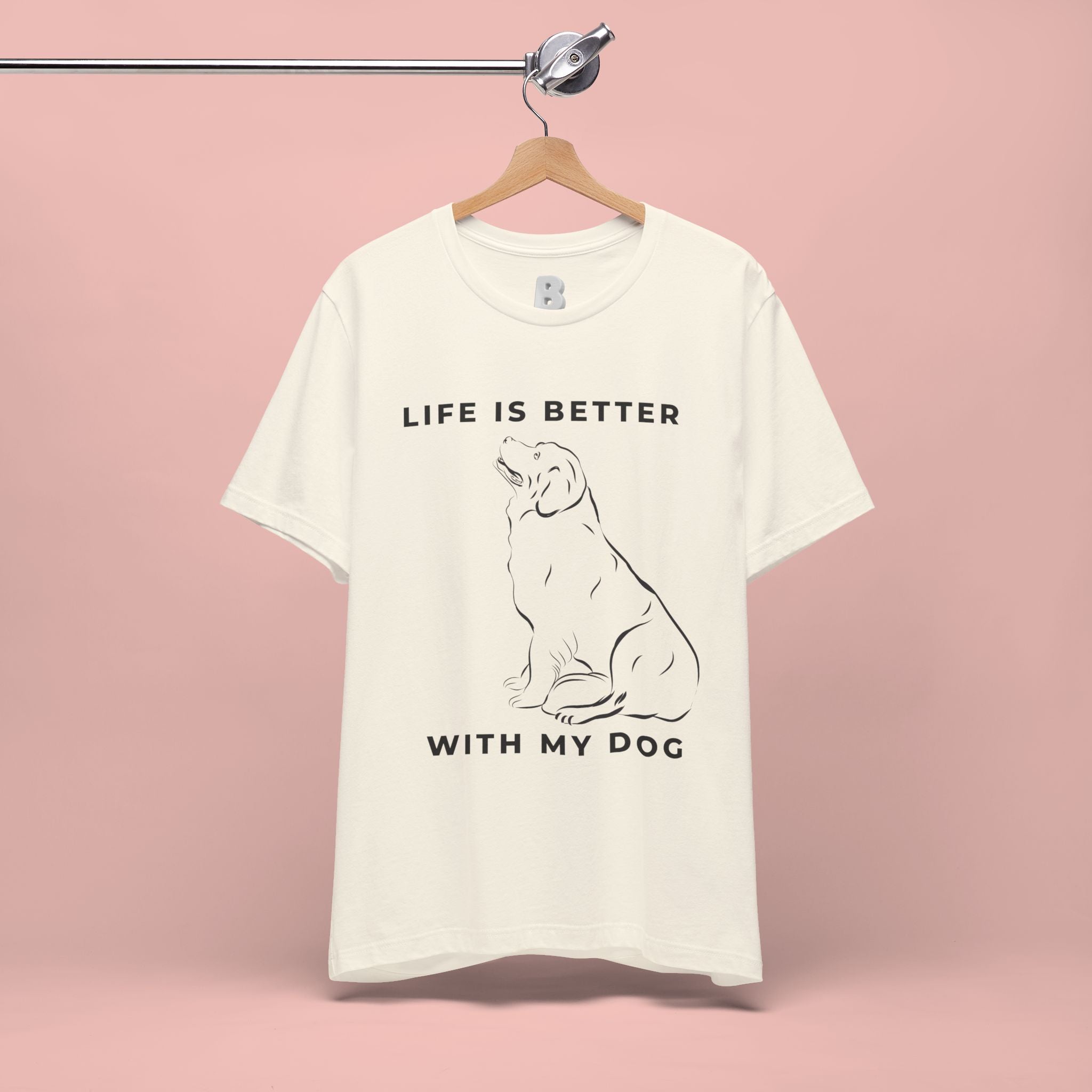 Dog Lover T-Shirt – “Life Is Better With My Dog” Graphic Tee