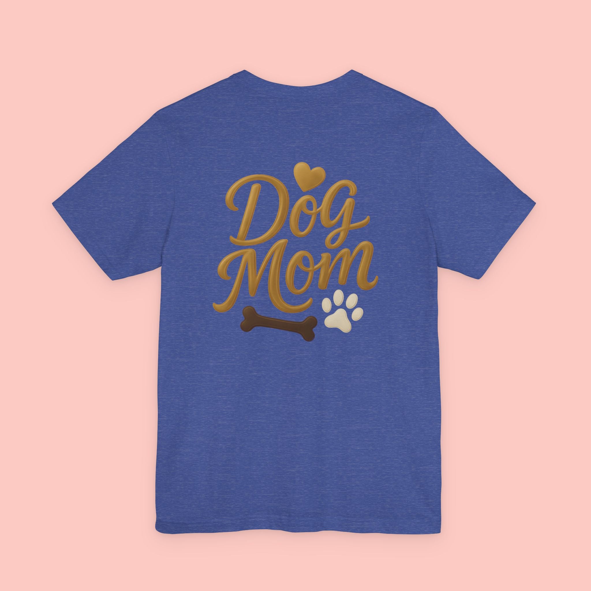 Dog Mom T-Shirt — Cute Paw & Bone Graphic Tee for Pet Lovers