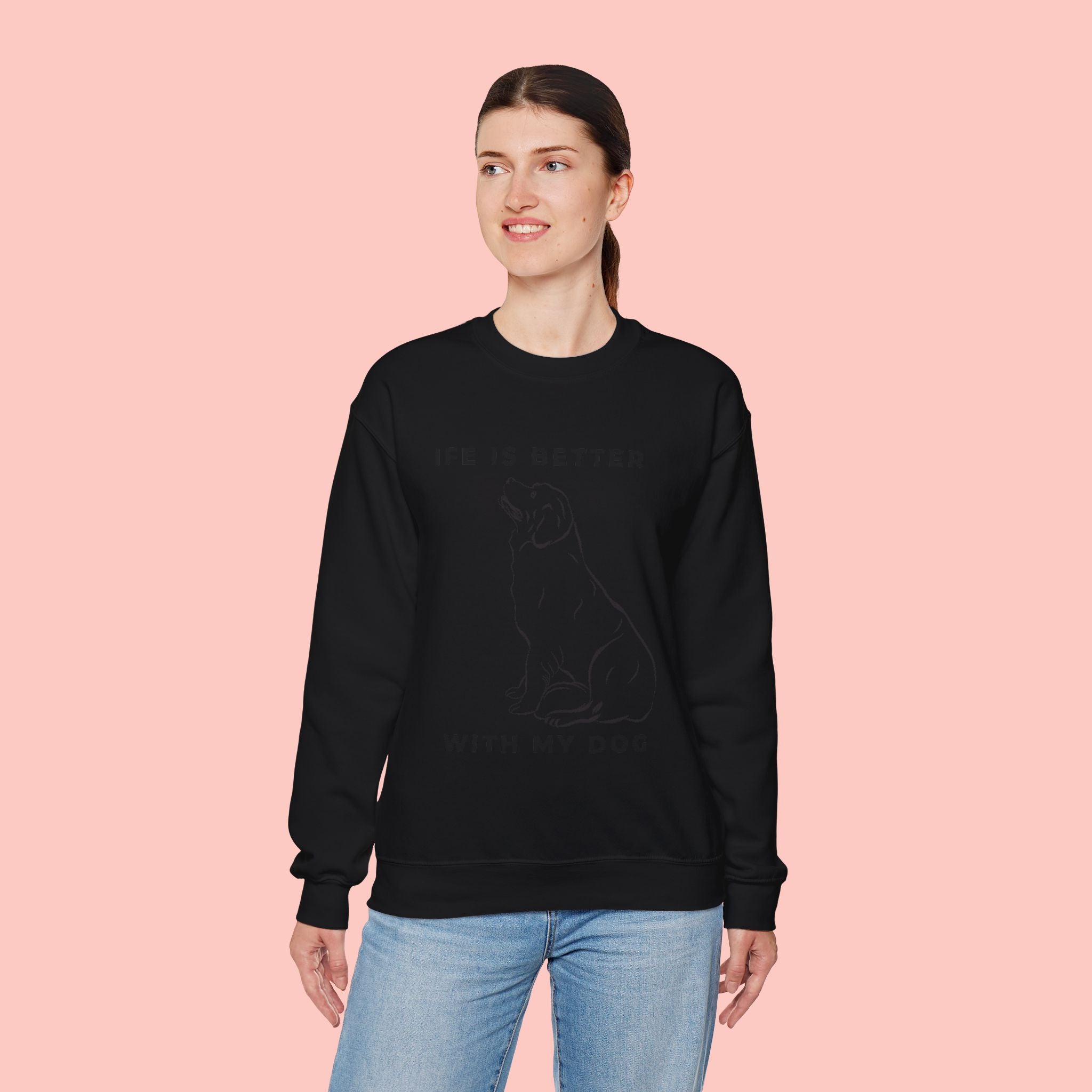 Dog Mom Sweatshirt – 'Dog Mom' Polaroid Graphic Crewneck