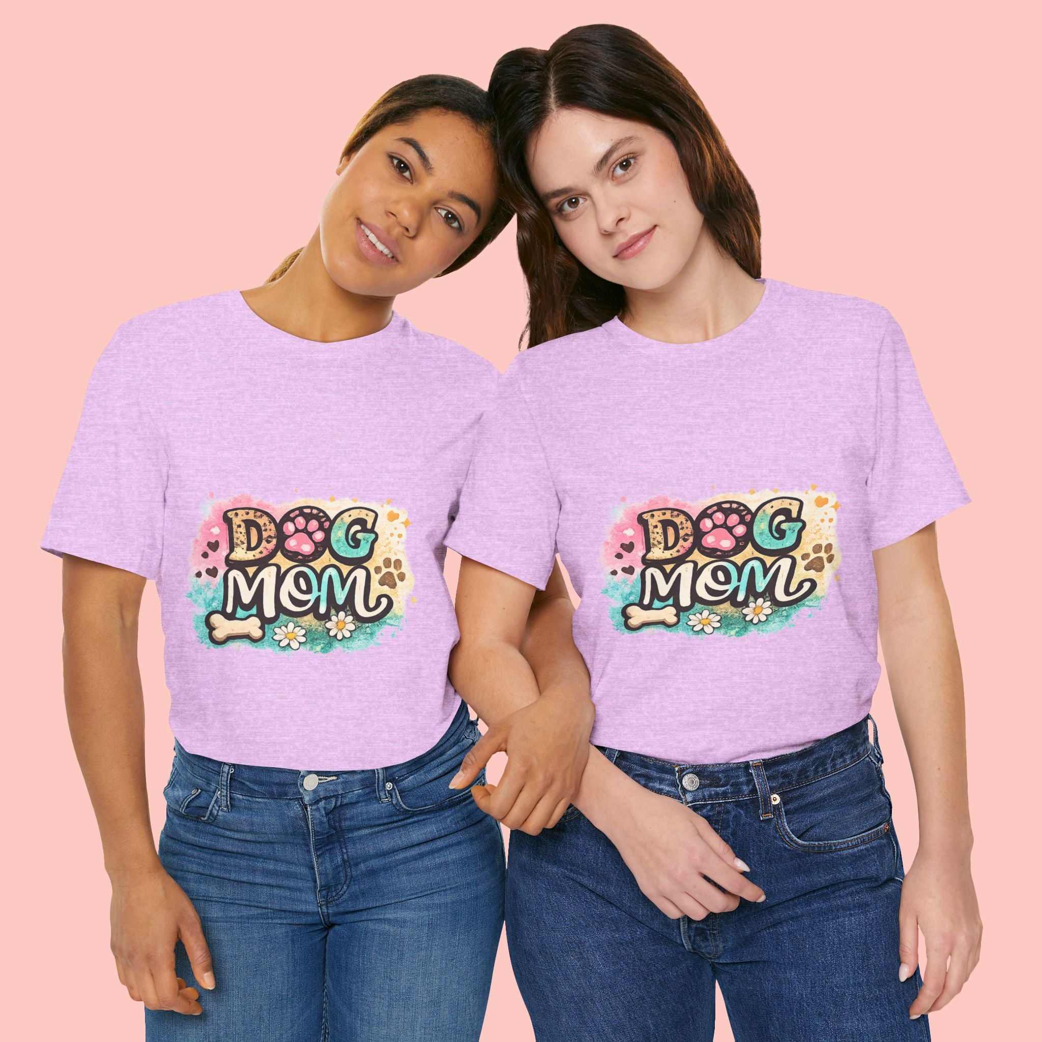 Dog Mom T-Shirt – Cute Paw Print Graphic Tee for Pet Lovers