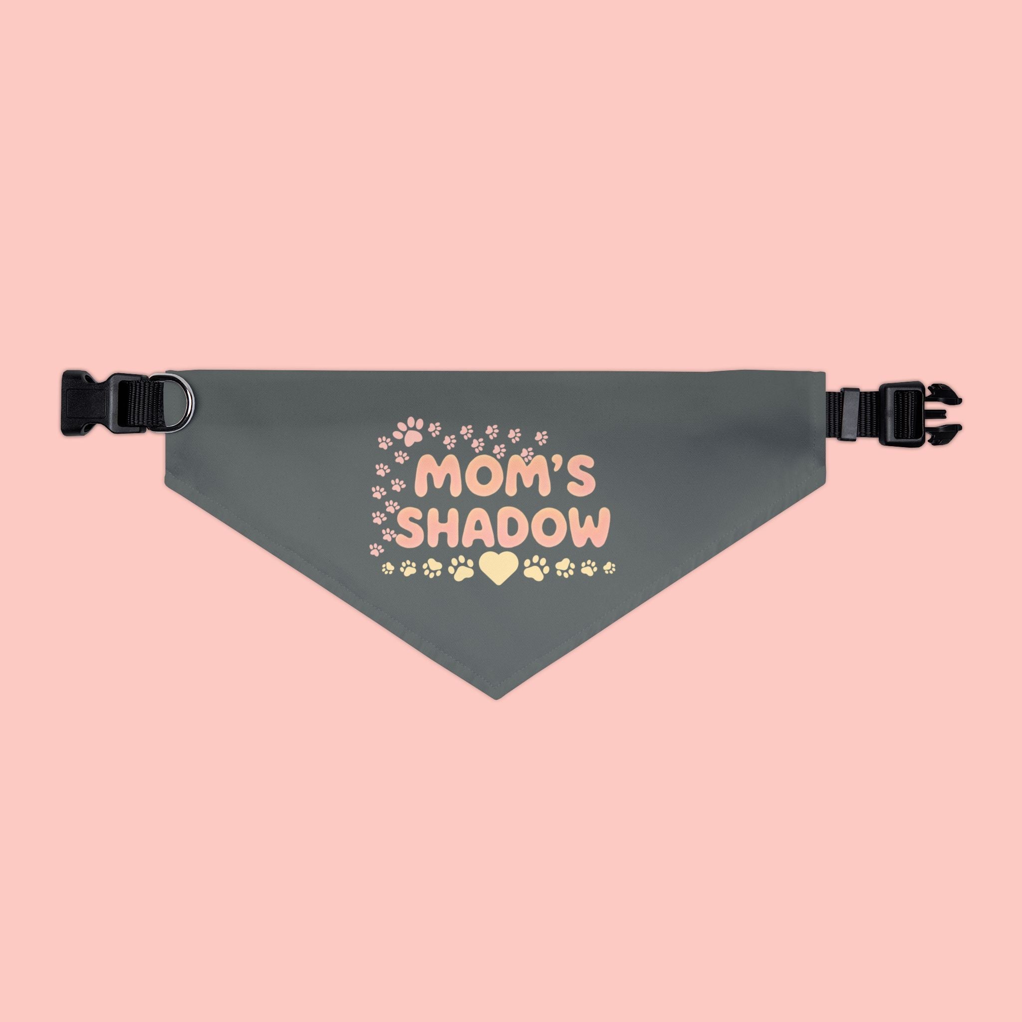 Mom's Shadow Pet Bandana Collar — Cute Paw Print Dog Collar Bandana