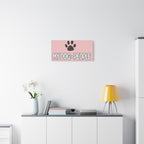 My Dog > People Canvas Wall Art — Paw Print Pet Lover Decor