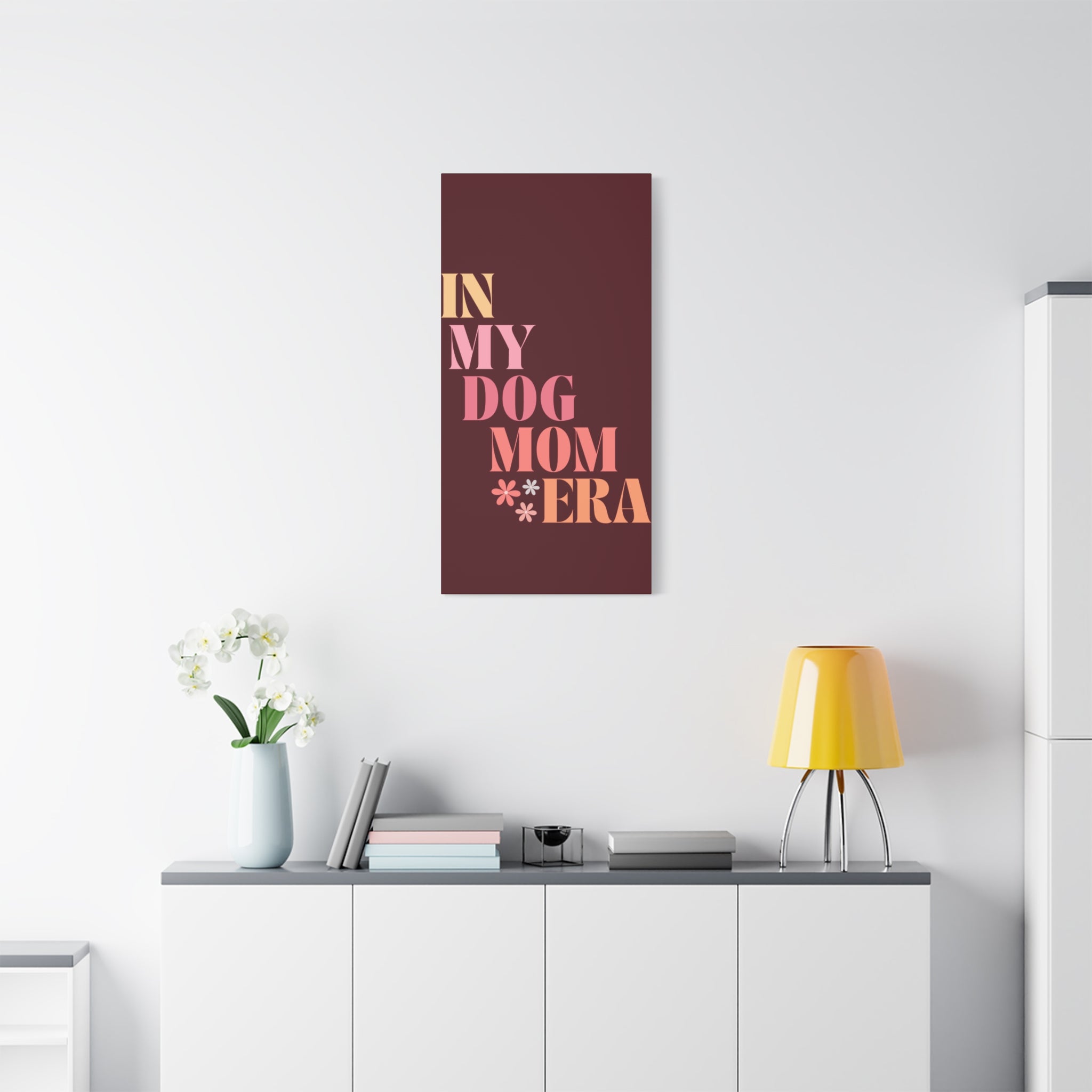 In My Dog Mom Era Matte Canvas Wall Art