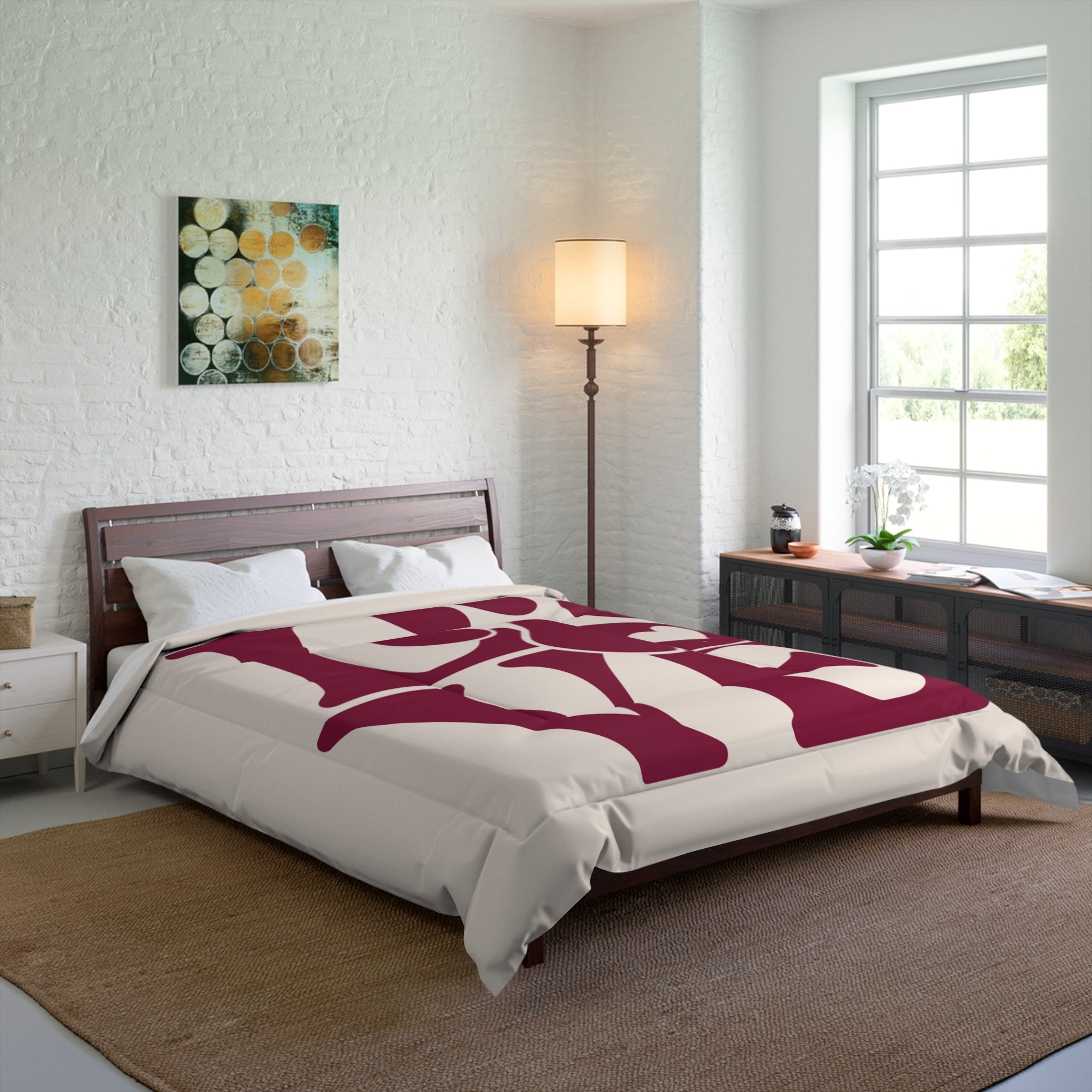 Pet Love Comforter – Paw Print LOVE Bedding for Dog & Cat Lovers