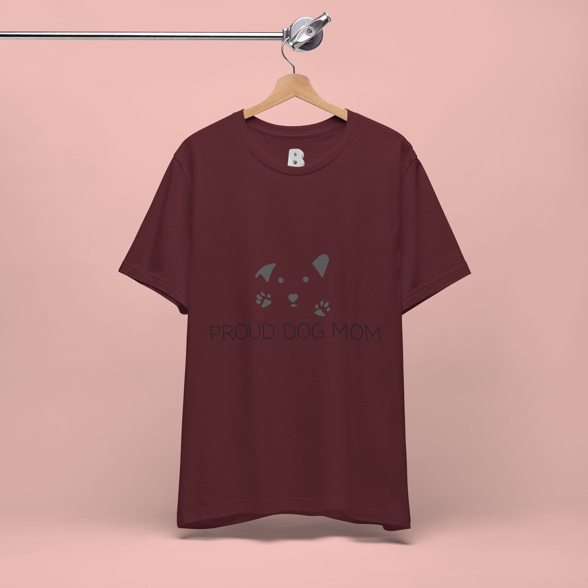 Proud Dog Mom T-Shirt — Cute Paw Print Dog Mom Tee