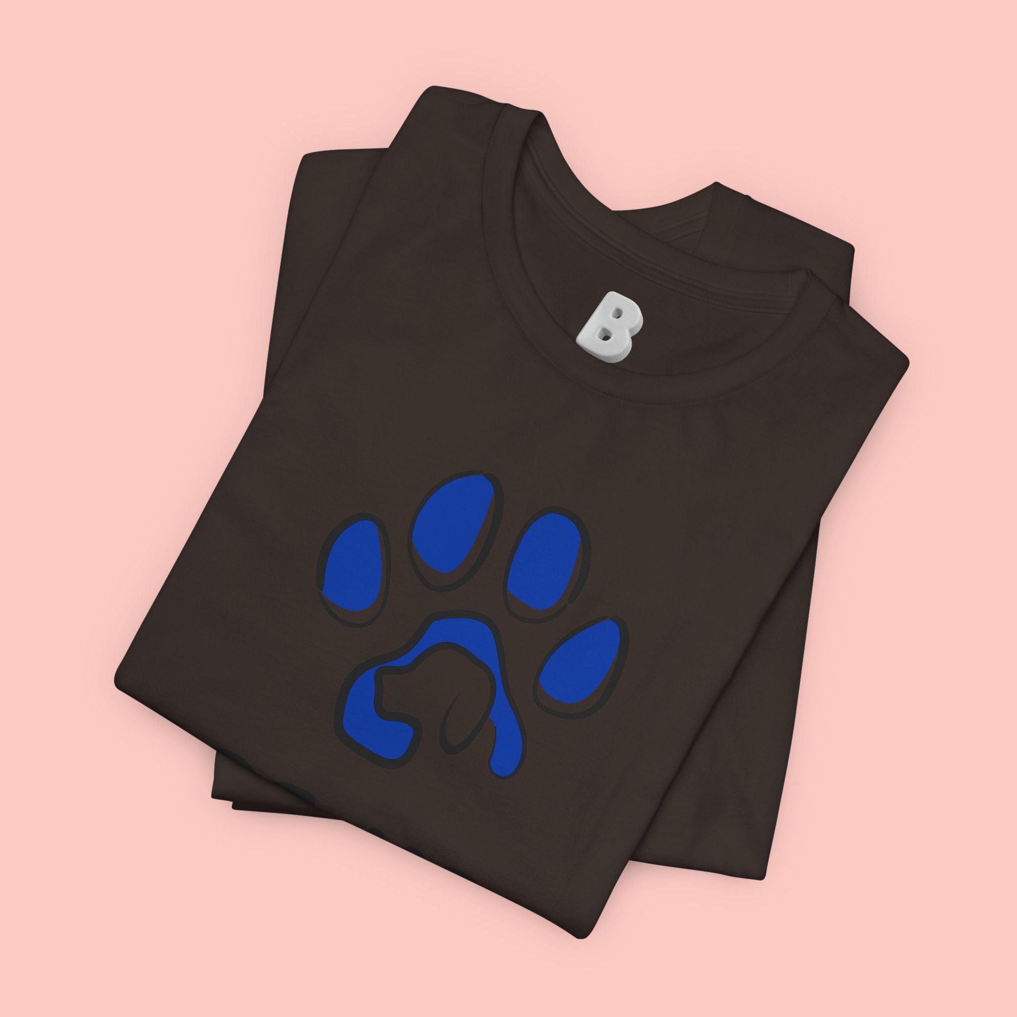 Dog Mom T-Shirt – Blue Paw Graphic "Dog Mom: It's Not a Hobby, It's a Lifestyle"