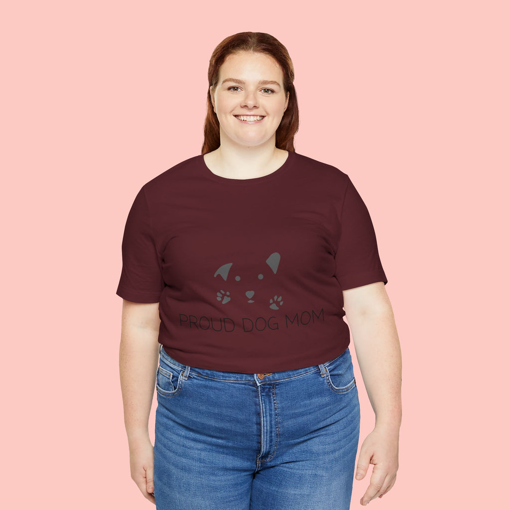 Proud Dog Mom T-Shirt — Cute Paw Print Dog Mom Tee