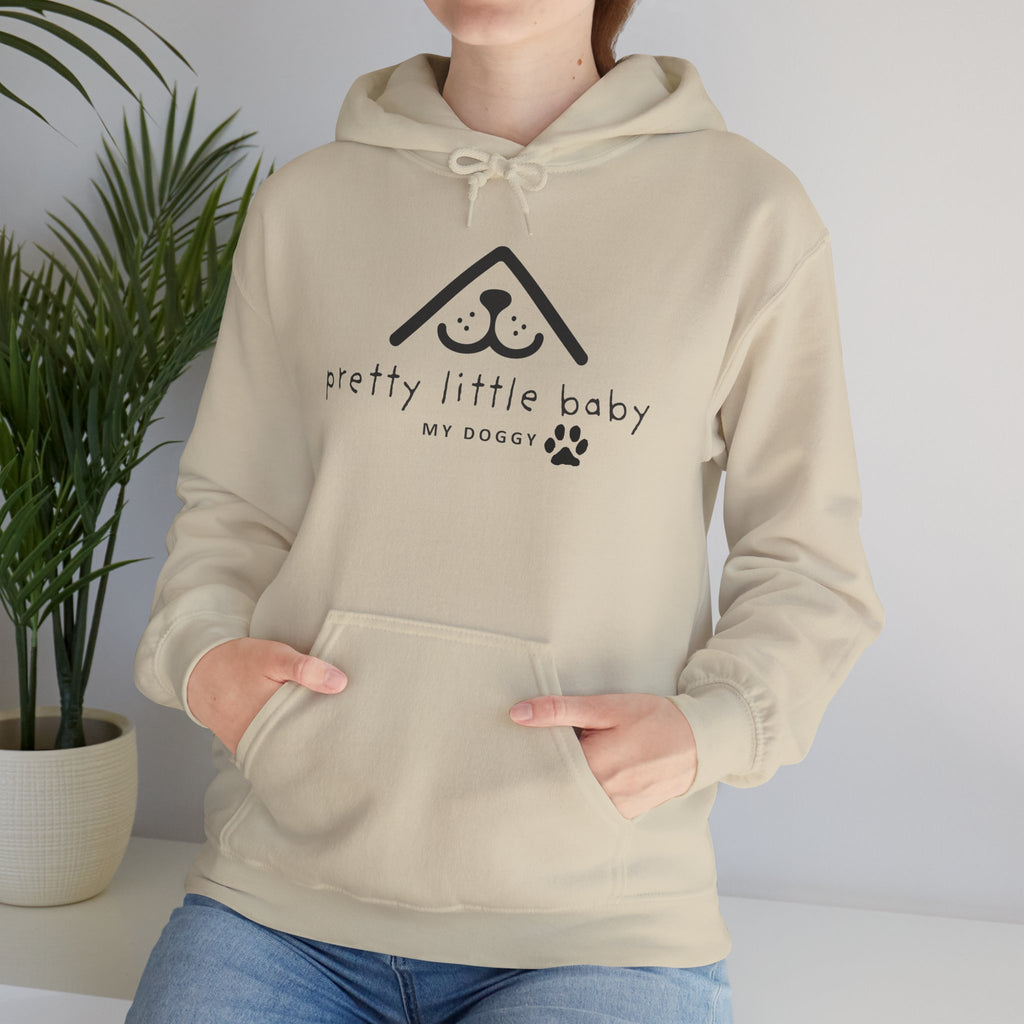 Pretty Little Baby Dog Hoodie – Cute Minimalist Paw Print Sweatshirt