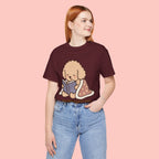 Paw Prints On My Soul T‑Shirt — Cute Reading Puppy Graphic Tee