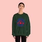 Dog Mama Crewneck Sweatshirt — Paw Print Heart Graphic