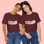 Pet Mom Banner Tee — Cute Paw Print "MOM" Graphic T-Shirt