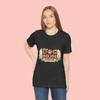Dog Mom Forever T‑Shirt — Floral Paw Print Tee for Pet Lovers