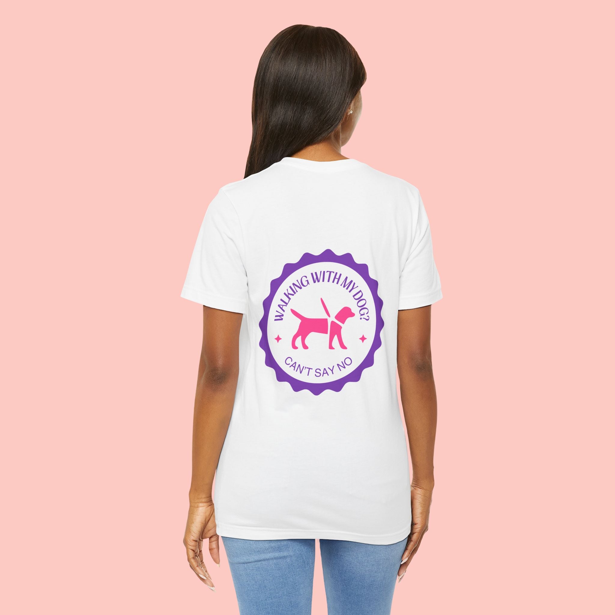 Dog Walking T‑Shirt — “Walking With My Dog? Can’t Say No” Cute Pet Lover Tee