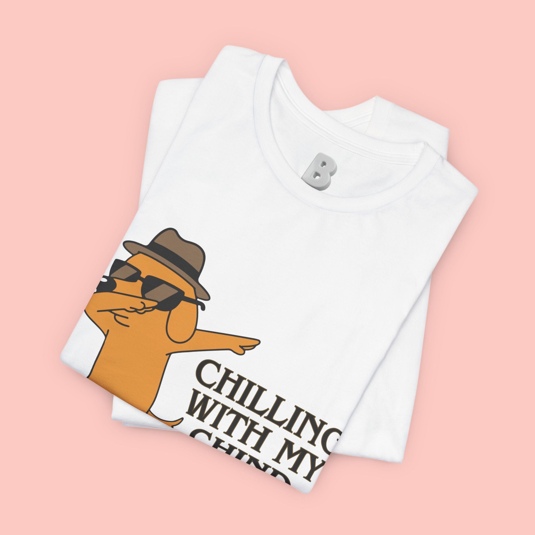 Chilling With My Chind T-Shirt — Funny Dabbing Cat Graphic Tee