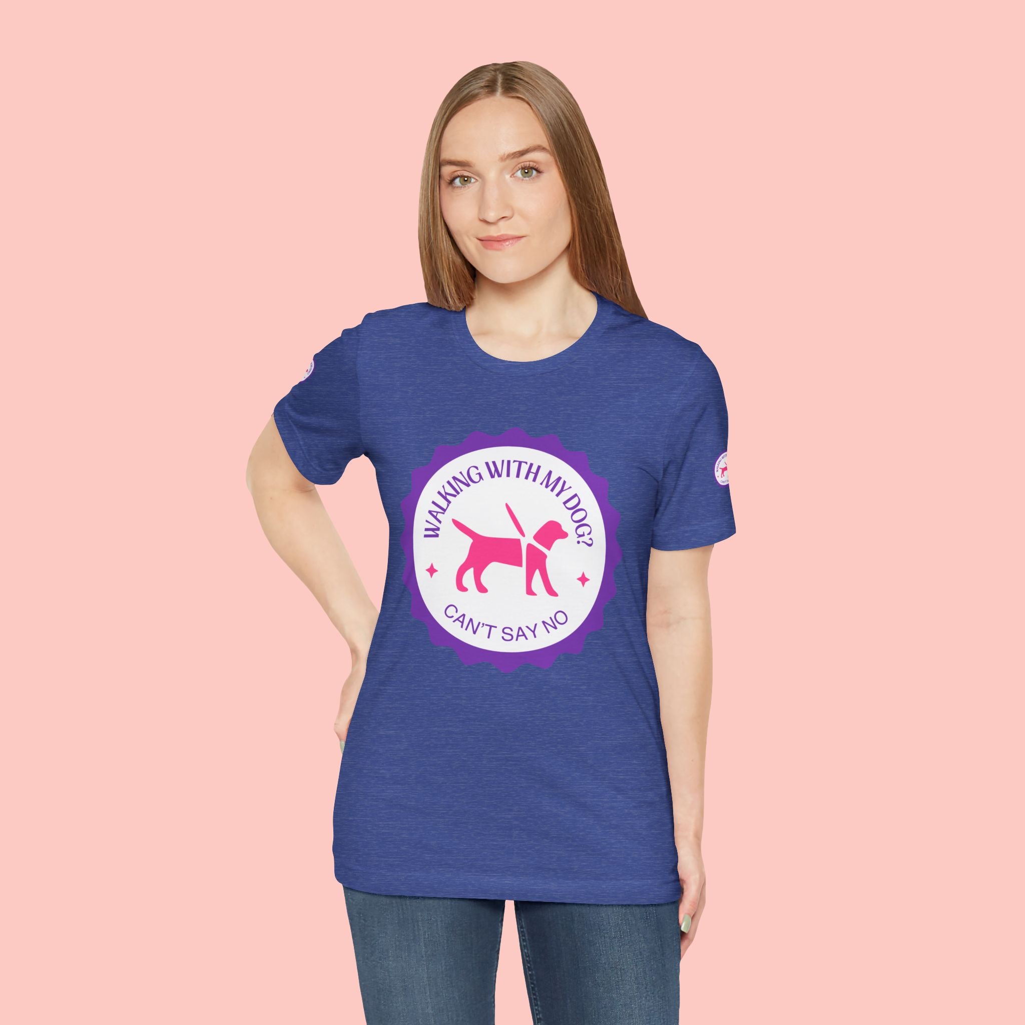 Walking With My Dogs T‑Shirt — "Can't Say No" Dog Lover Tee