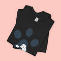 Dog Mom T‑Shirt — Paw Print with Dog & Puppy Graphic