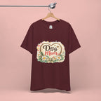 Dog Mom T-Shirt – Floral Heart Paw Design