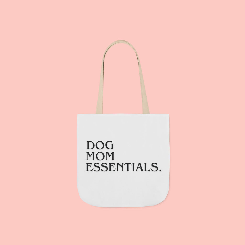 Dog Mom Essentials Canvas Tote — Funny Dog Mom Gift Tote Bag