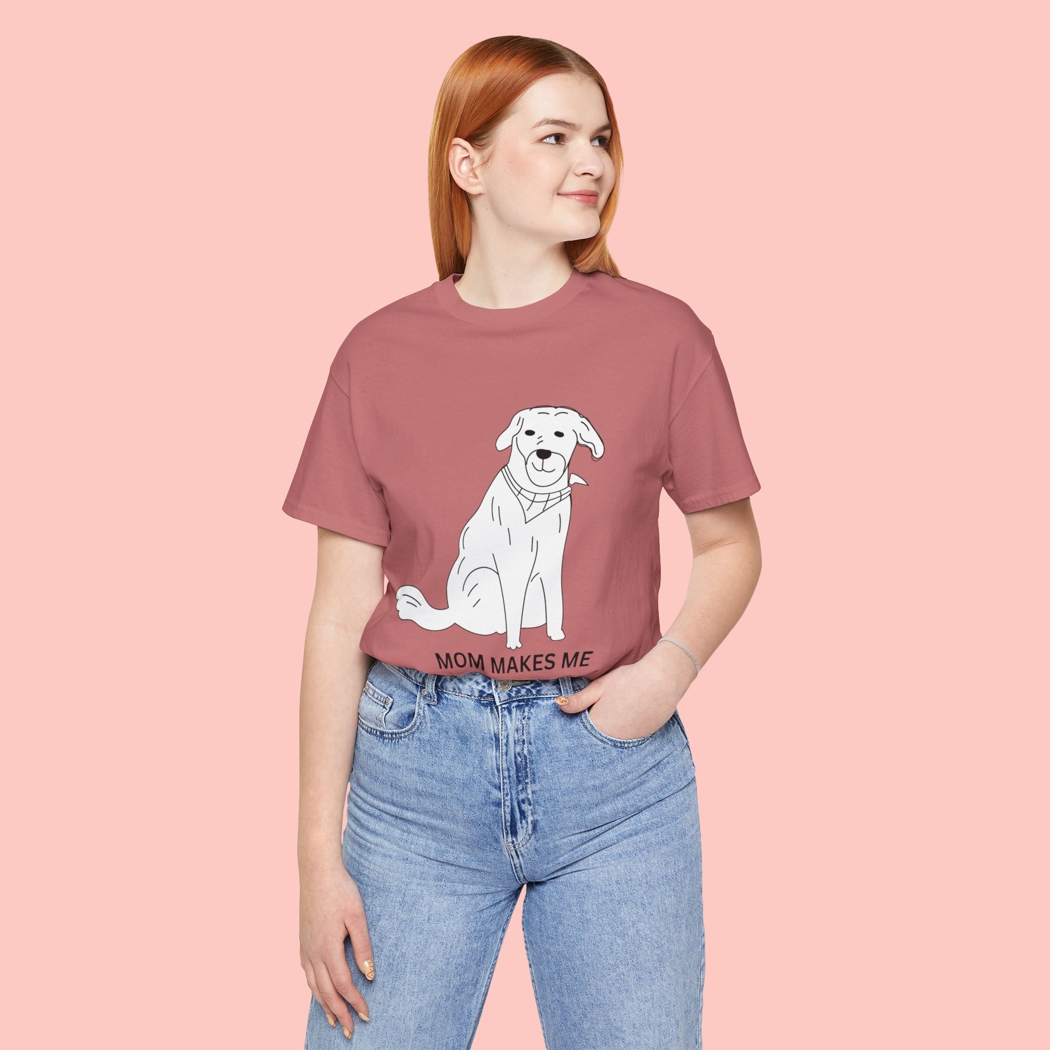 Mom Makes Me Happy Dog T-Shirt