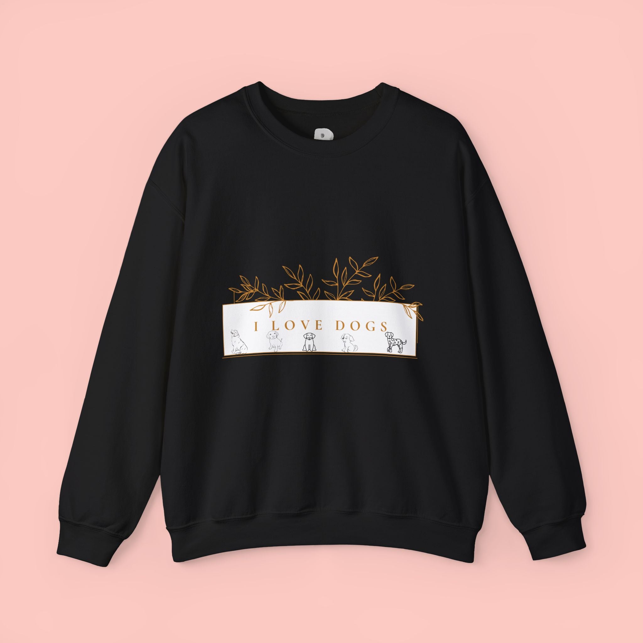 I Love Dogs Floral Crewneck Sweatshirt