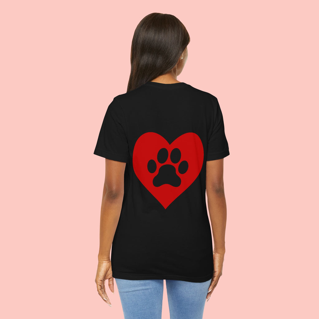 Pet Lover Heart Paw T-Shirt