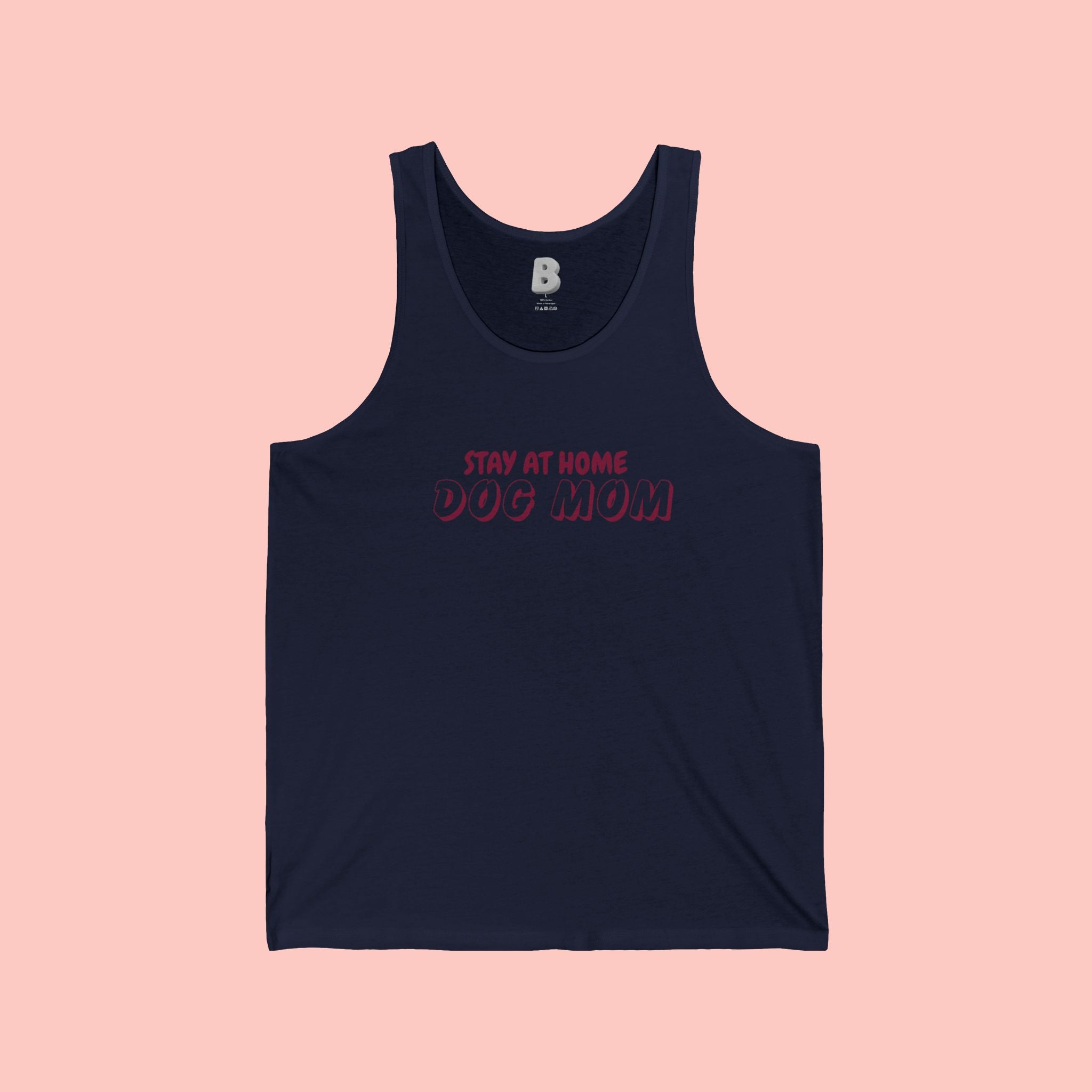 Stay At Home Dog Mom Tank Top — Cute Pet Lover Summer Tank