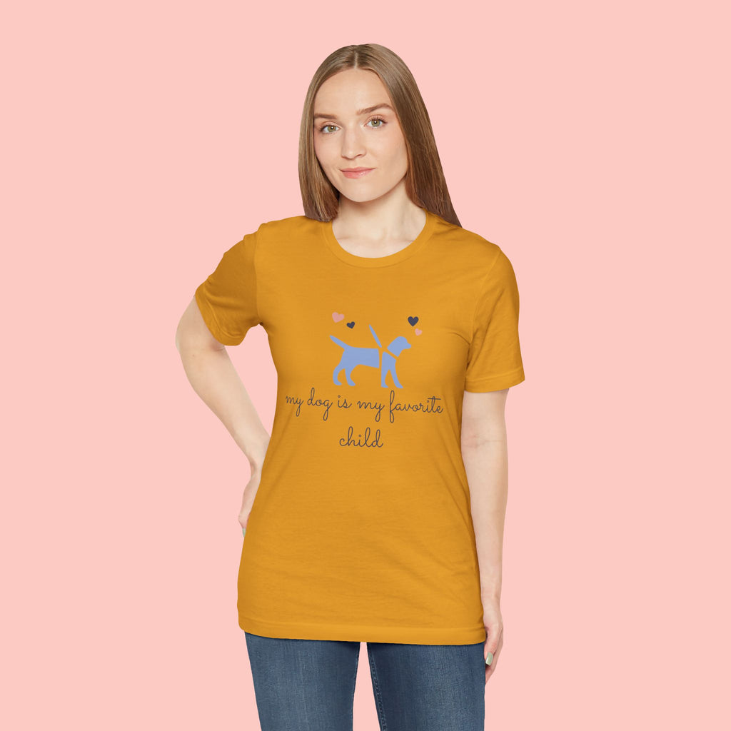Dog Lover T‑Shirt — "My Dog Is My Favorite Child" Cute Puppy Graphic Tee