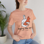 Marry the Man Dog Lover T-Shirt — Cute Couple & Pet Graphic Tee