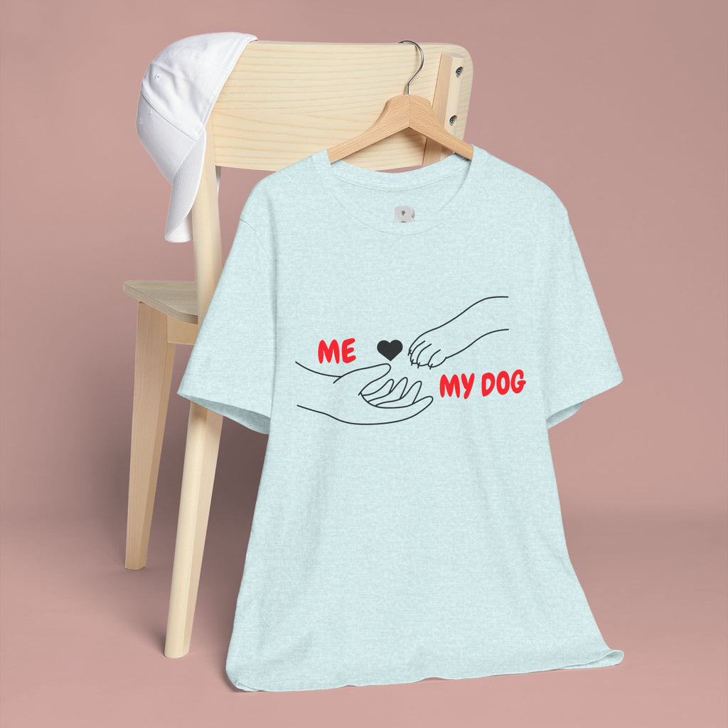 T-Shirt — "Me  My Dog" Minimalist Paw & Hand Illustration