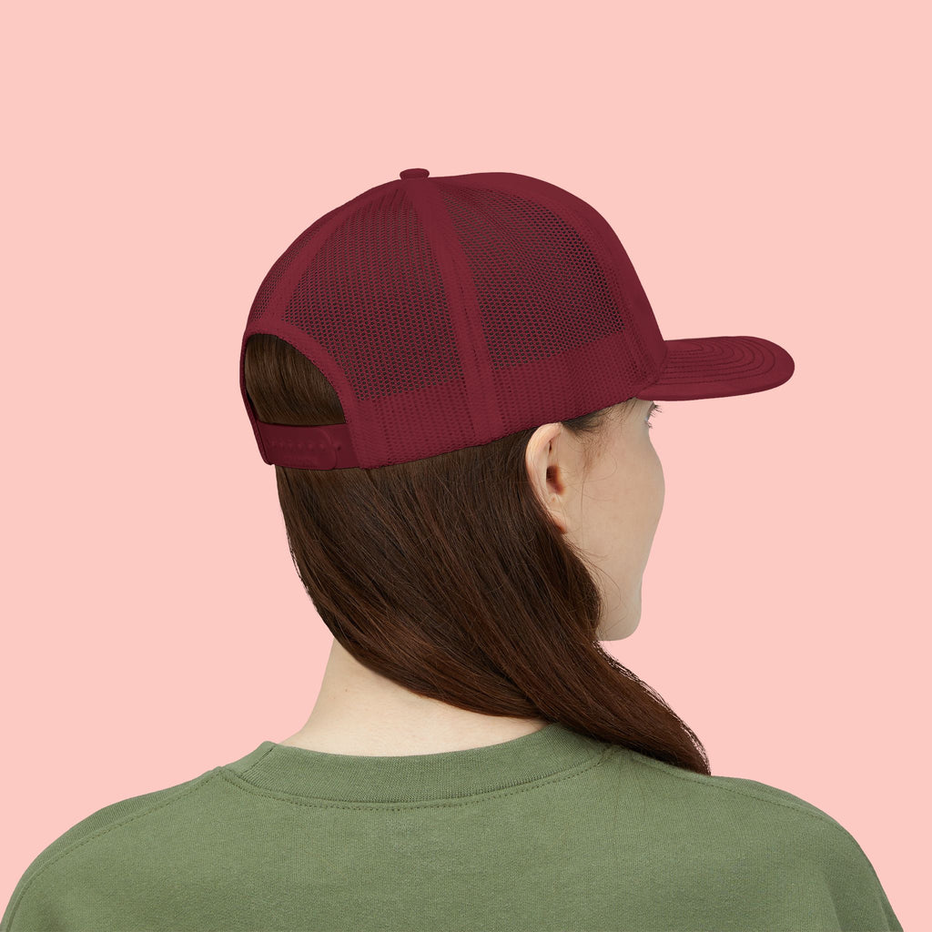 Dog Mom Trucker Cap — Rhinestone Lettering Snapback Hat