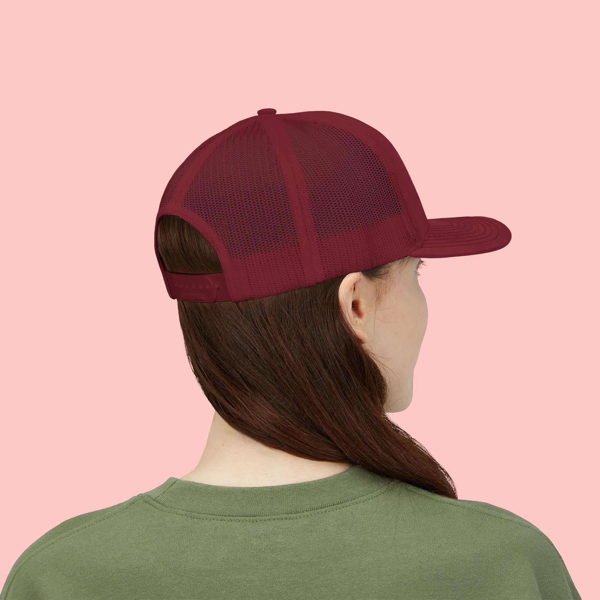 Dog Mom Trucker Cap — Rhinestone Lettering Snapback Hat