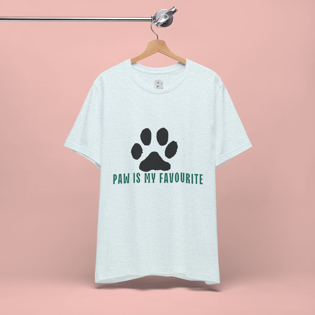 Paw Is My Favourite T‑Shirt — Dog Lover Paw Print Tee