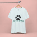 Paw Is My Favourite T‑Shirt — Dog Lover Paw Print Tee