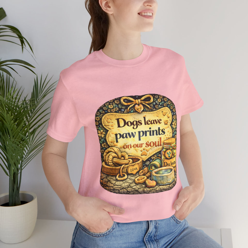 Dogs Leave Paw Prints Tee – Vintage Pet Lover T‑Shirt