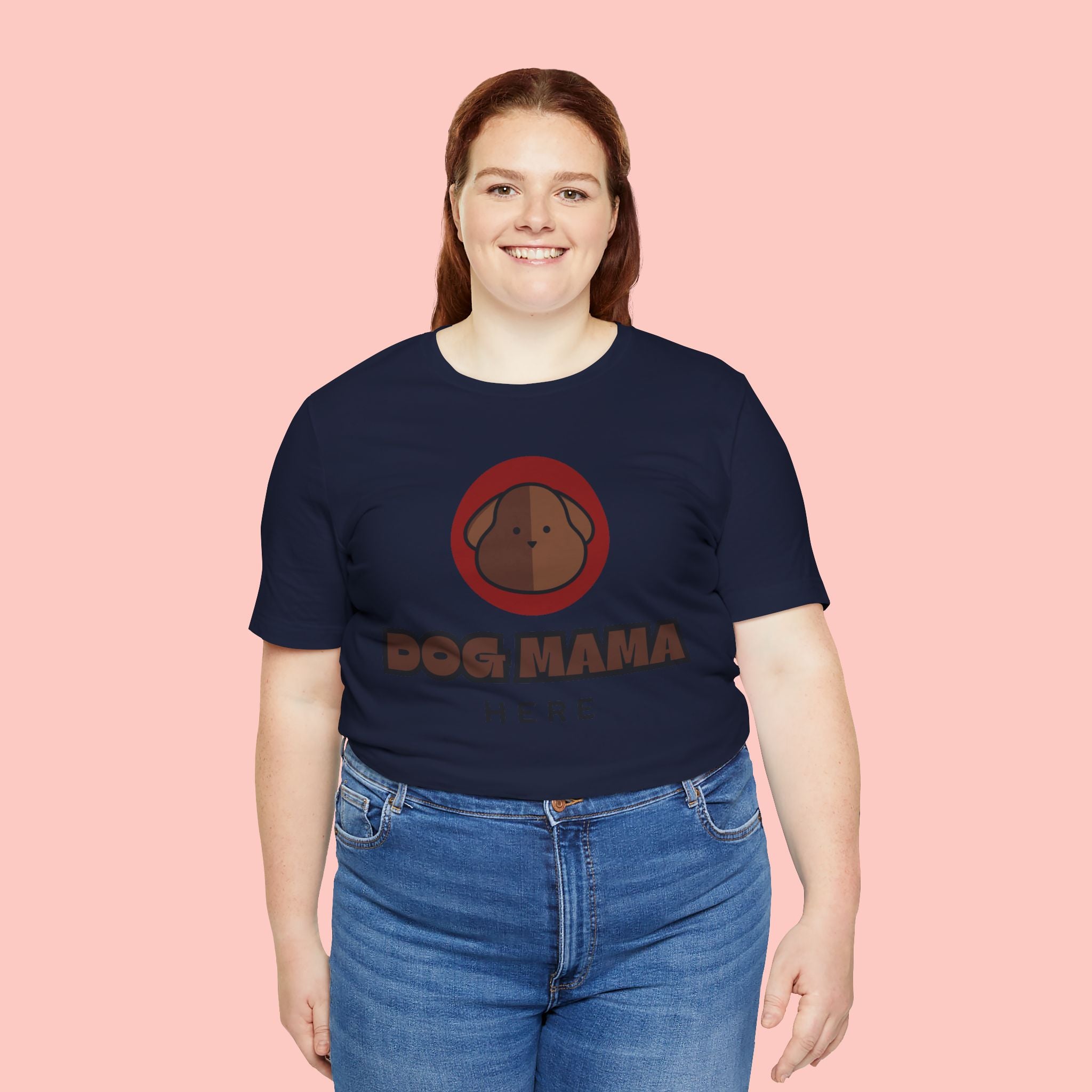 Dog Mama T-Shirt – Cute Brown Pup Graphic Tee