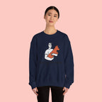 Crewneck Sweatshirt — “Marry the Man Who Loves Your Dog” Cute Pet Lover Graphic