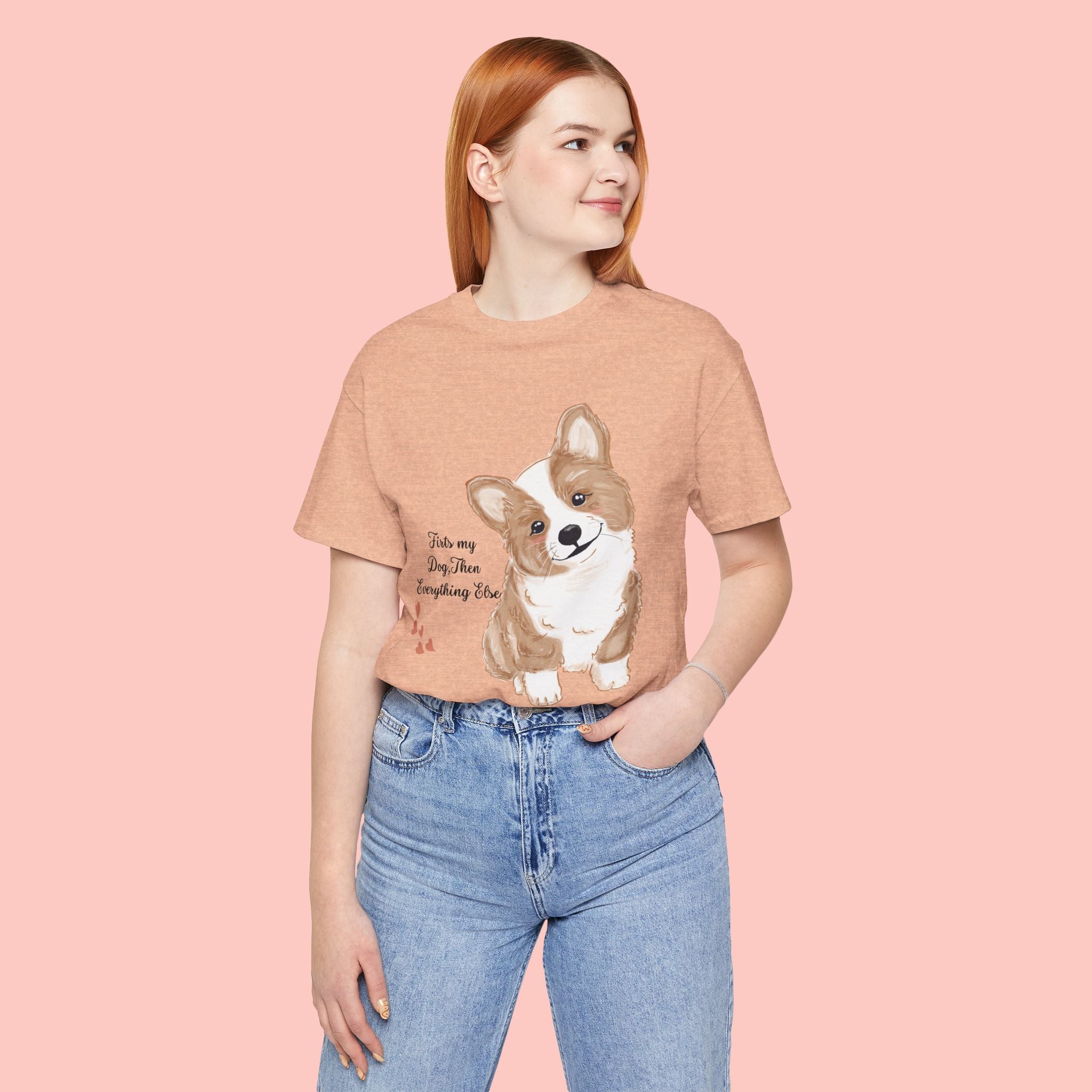 Corgi Love T-Shirt — "This my dog, then everything else" Cute Pet Tee